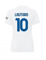 Inter Milan Lautaro Martinez #10 Venkovní Dres pro Dámské 2023-24 Krátký Rukáv